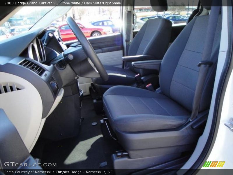 Stone White / Dark Slate/Light Shale 2008 Dodge Grand Caravan SE