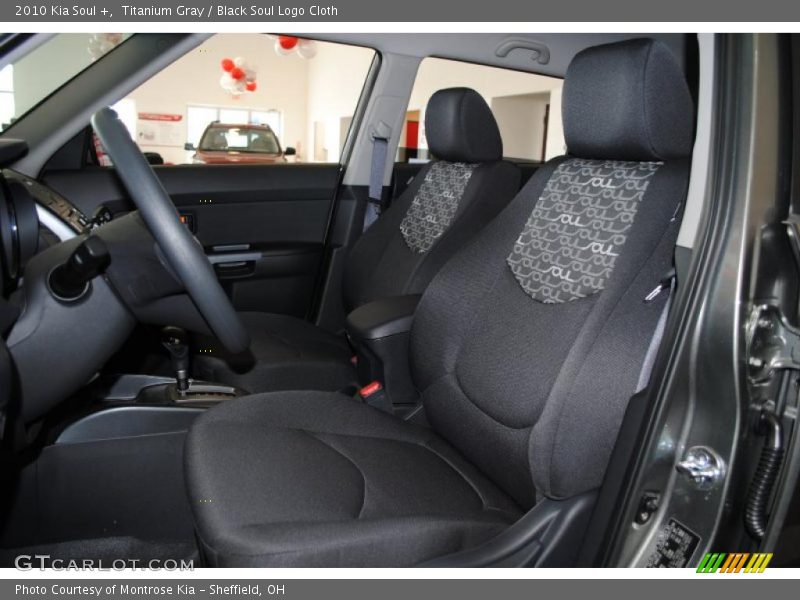 Titanium Gray / Black Soul Logo Cloth 2010 Kia Soul +