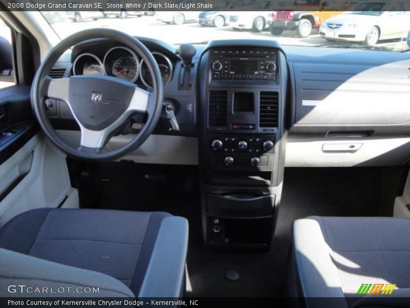 Stone White / Dark Slate/Light Shale 2008 Dodge Grand Caravan SE