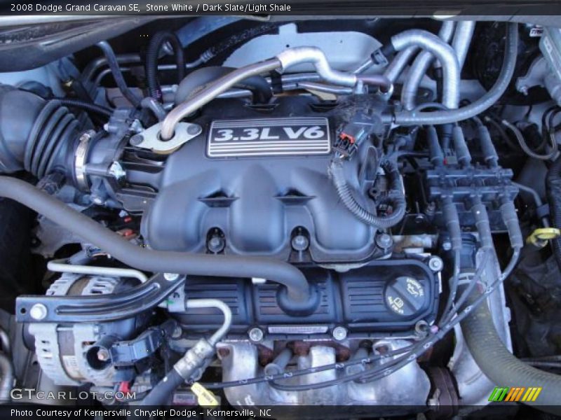 Stone White / Dark Slate/Light Shale 2008 Dodge Grand Caravan SE