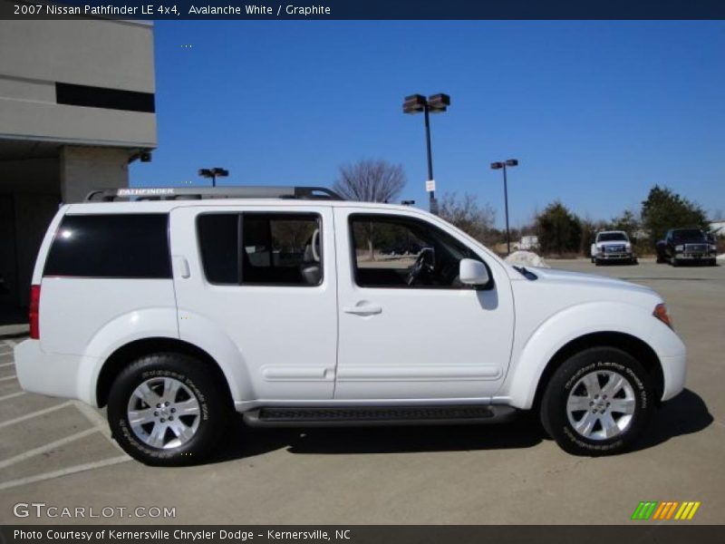 Avalanche White / Graphite 2007 Nissan Pathfinder LE 4x4