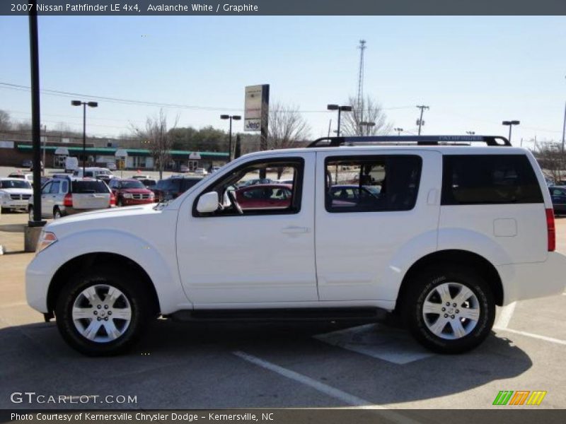 Avalanche White / Graphite 2007 Nissan Pathfinder LE 4x4