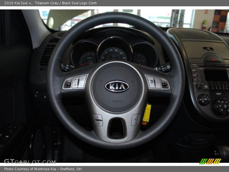 Titanium Gray / Black Soul Logo Cloth 2010 Kia Soul +
