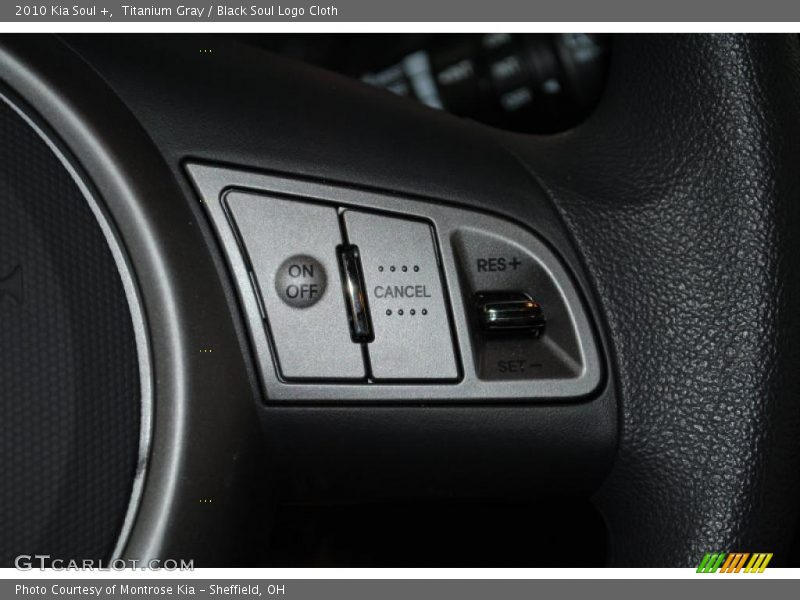 Titanium Gray / Black Soul Logo Cloth 2010 Kia Soul +