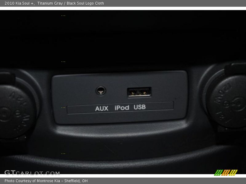 Titanium Gray / Black Soul Logo Cloth 2010 Kia Soul +