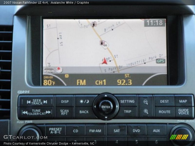 Avalanche White / Graphite 2007 Nissan Pathfinder LE 4x4