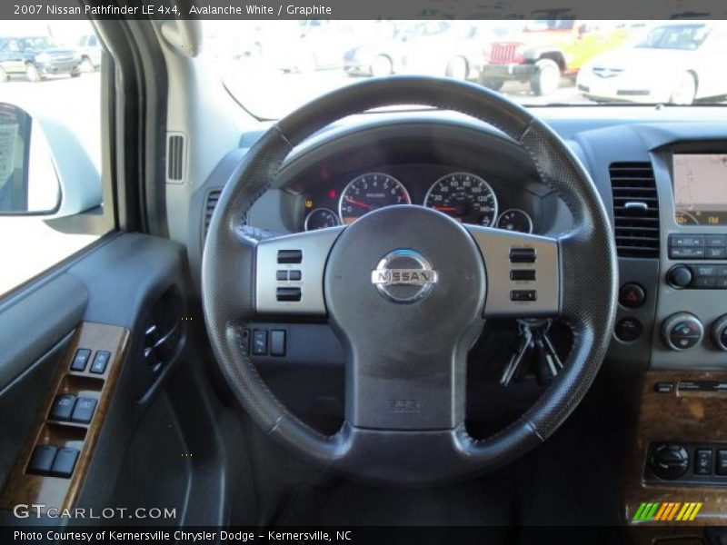 Avalanche White / Graphite 2007 Nissan Pathfinder LE 4x4