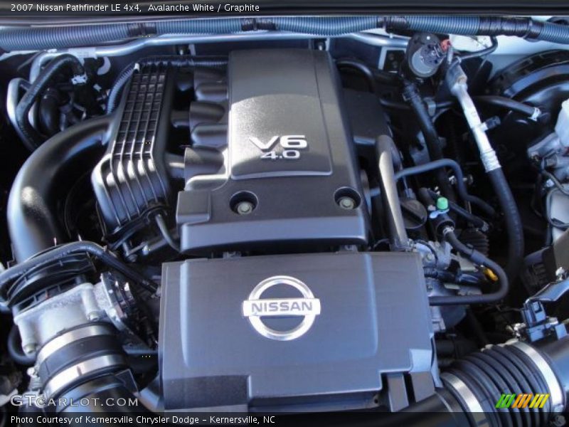 Avalanche White / Graphite 2007 Nissan Pathfinder LE 4x4