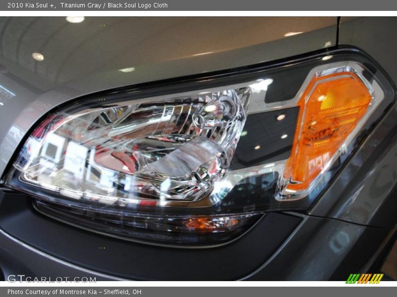 Titanium Gray / Black Soul Logo Cloth 2010 Kia Soul +