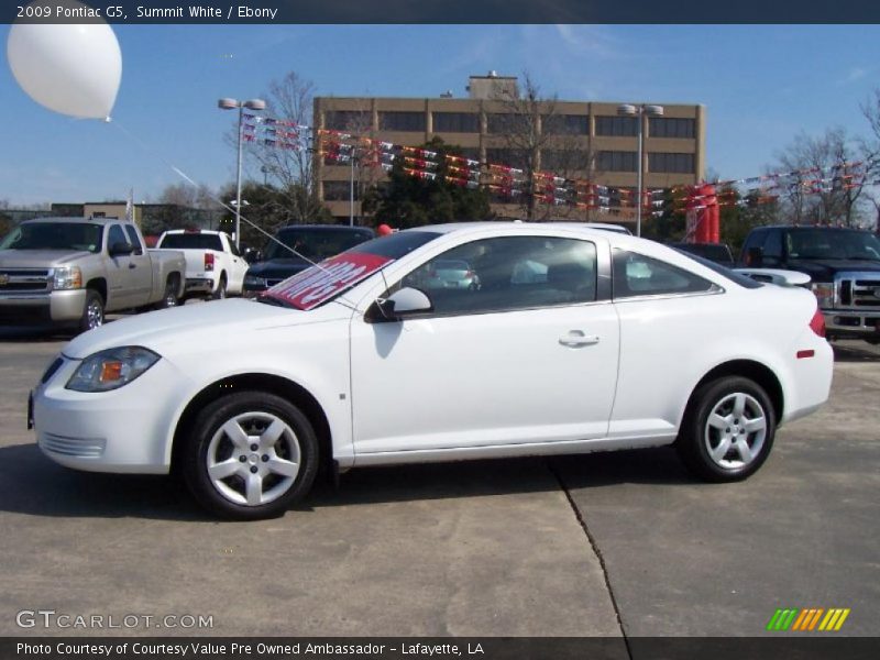 Summit White / Ebony 2009 Pontiac G5