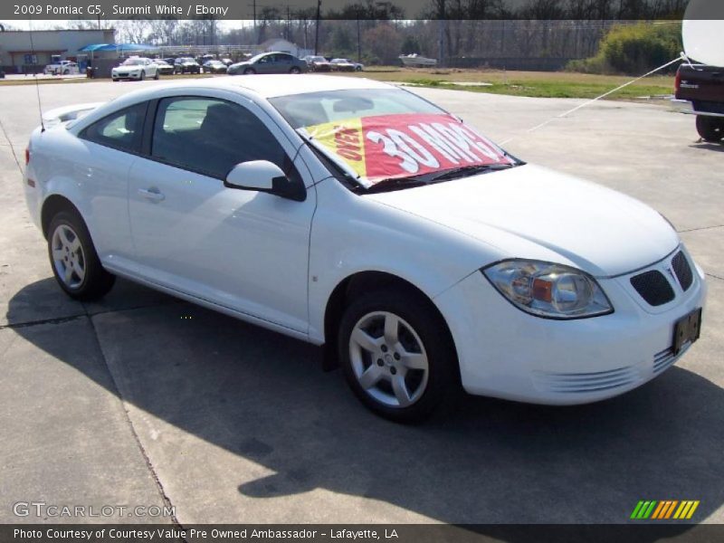 Summit White / Ebony 2009 Pontiac G5