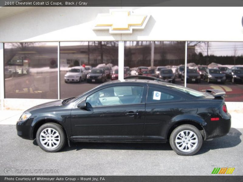 Black / Gray 2010 Chevrolet Cobalt LS Coupe