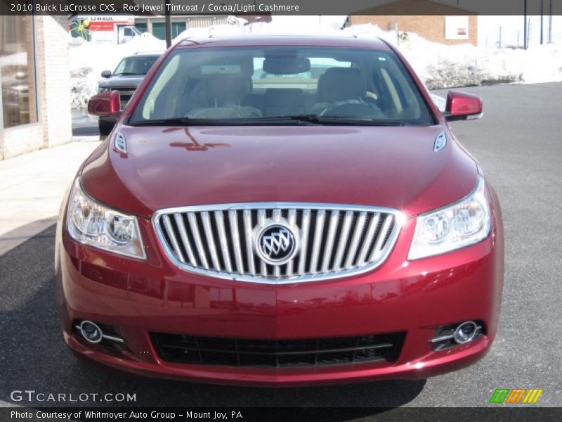 Red Jewel Tintcoat / Cocoa/Light Cashmere 2010 Buick LaCrosse CXS