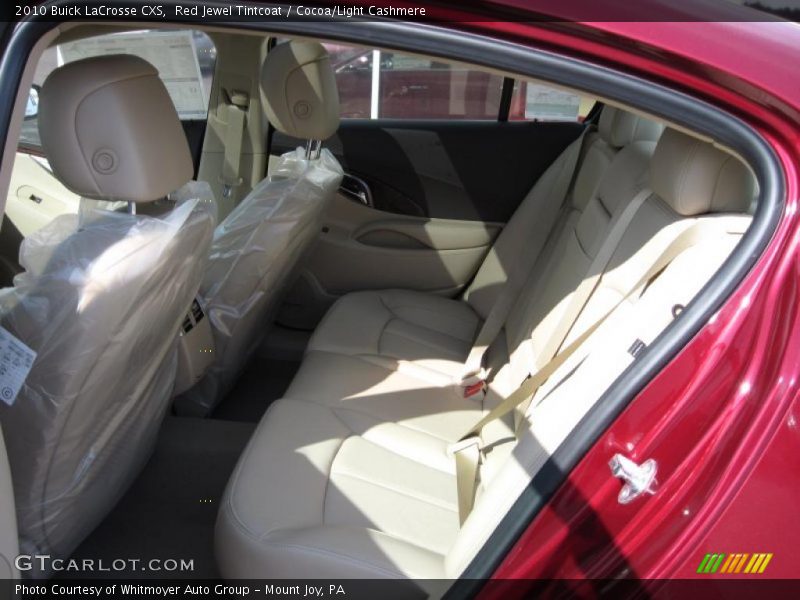 Red Jewel Tintcoat / Cocoa/Light Cashmere 2010 Buick LaCrosse CXS