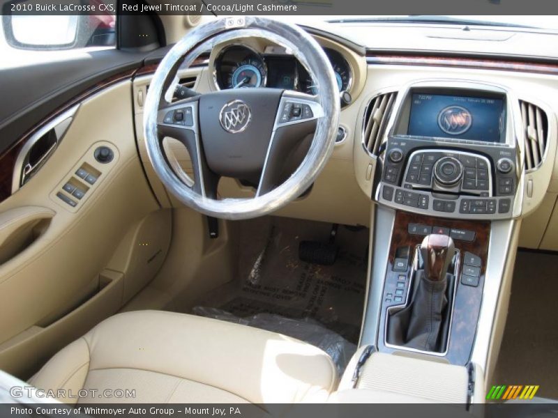 Red Jewel Tintcoat / Cocoa/Light Cashmere 2010 Buick LaCrosse CXS