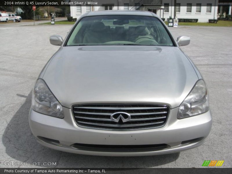 Brilliant Silver / Willow 2004 Infiniti Q 45 Luxury Sedan