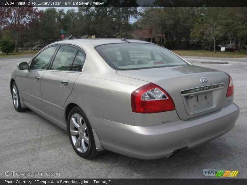 Brilliant Silver / Willow 2004 Infiniti Q 45 Luxury Sedan
