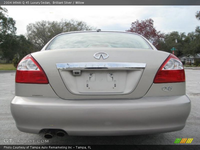 Brilliant Silver / Willow 2004 Infiniti Q 45 Luxury Sedan