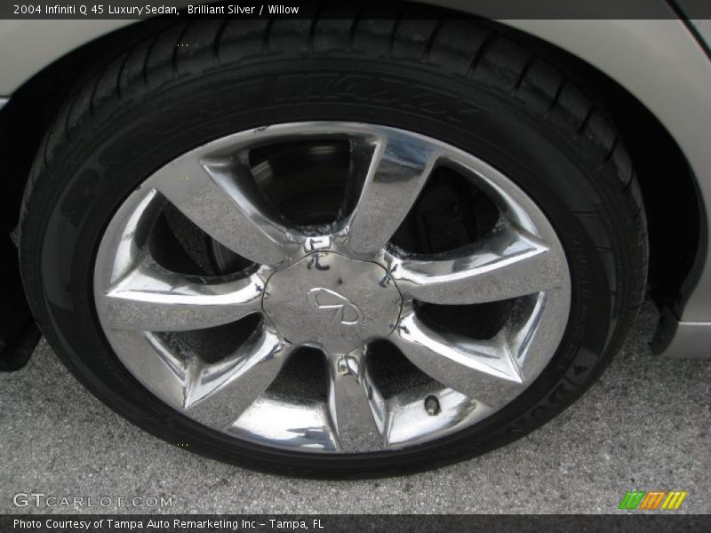 Brilliant Silver / Willow 2004 Infiniti Q 45 Luxury Sedan