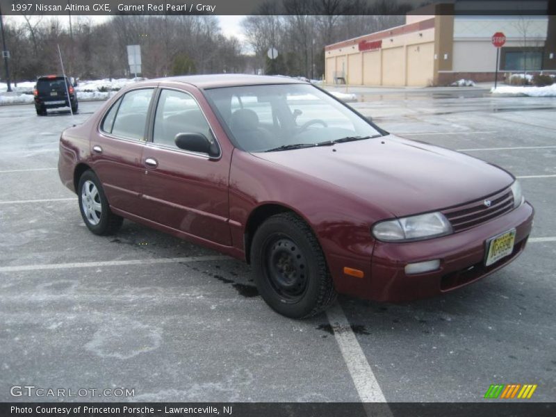 Garnet Red Pearl / Gray 1997 Nissan Altima GXE