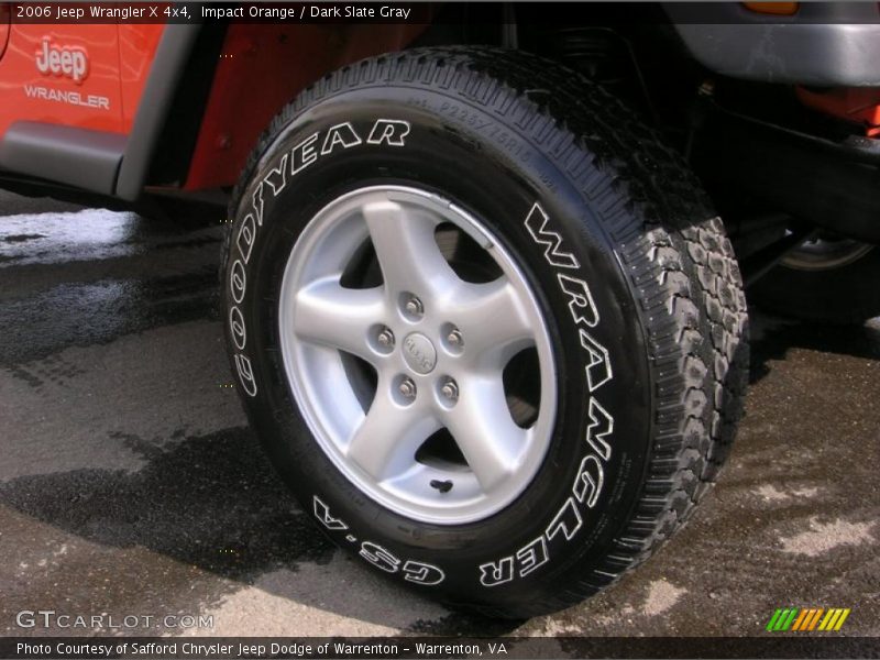 Impact Orange / Dark Slate Gray 2006 Jeep Wrangler X 4x4
