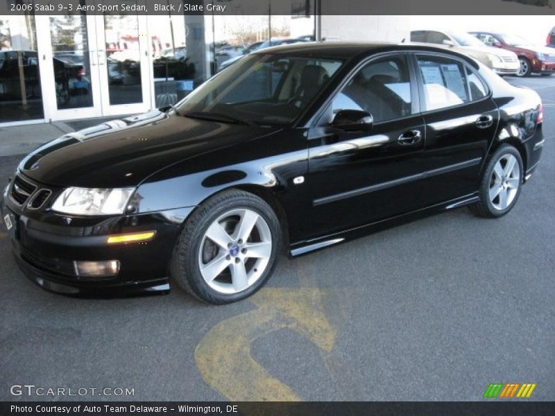 Black / Slate Gray 2006 Saab 9-3 Aero Sport Sedan