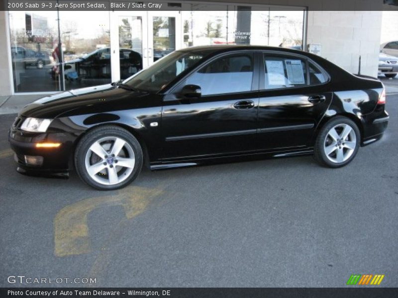 Black / Slate Gray 2006 Saab 9-3 Aero Sport Sedan