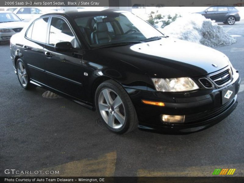Black / Slate Gray 2006 Saab 9-3 Aero Sport Sedan