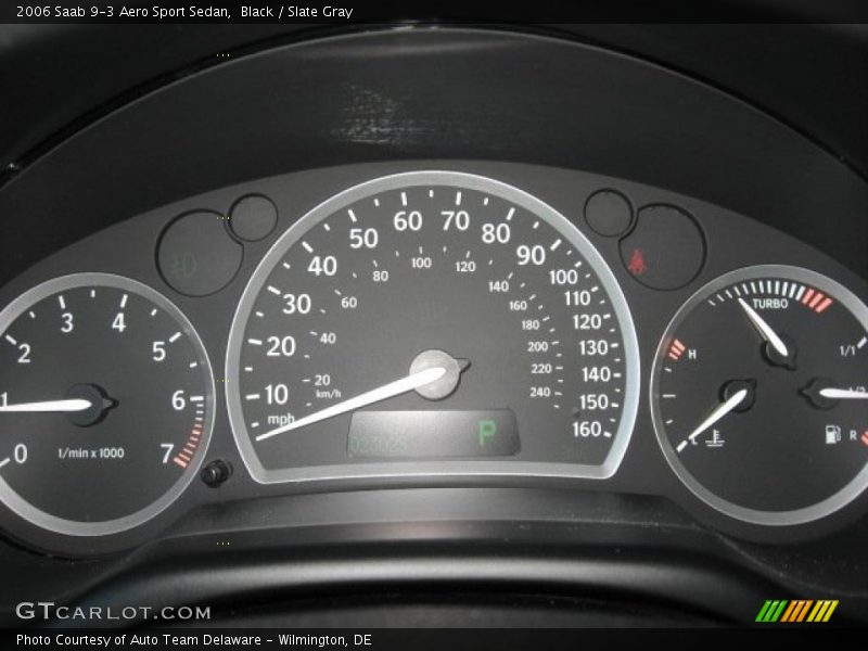 Black / Slate Gray 2006 Saab 9-3 Aero Sport Sedan