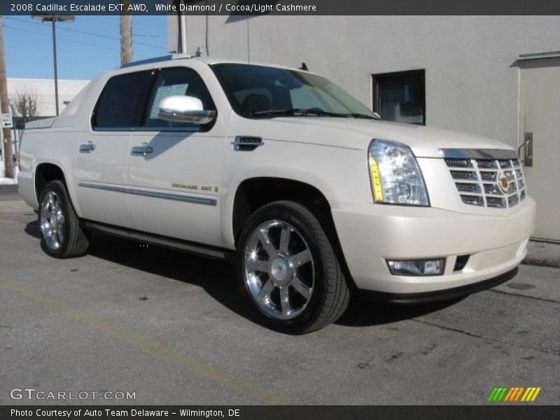 White Diamond / Cocoa/Light Cashmere 2008 Cadillac Escalade EXT AWD