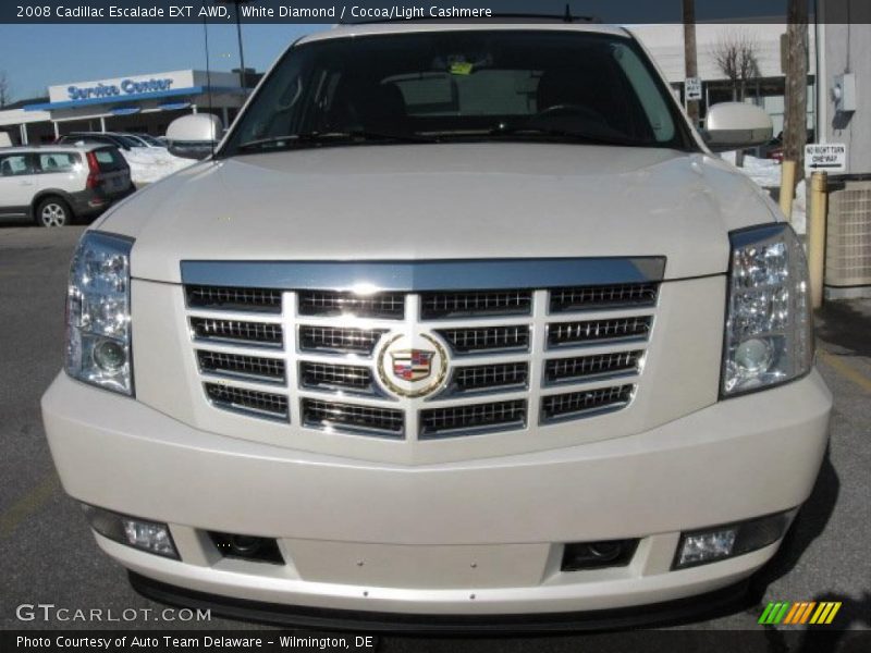 White Diamond / Cocoa/Light Cashmere 2008 Cadillac Escalade EXT AWD