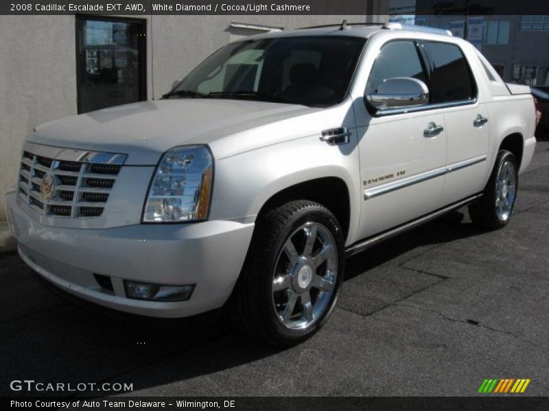 White Diamond / Cocoa/Light Cashmere 2008 Cadillac Escalade EXT AWD