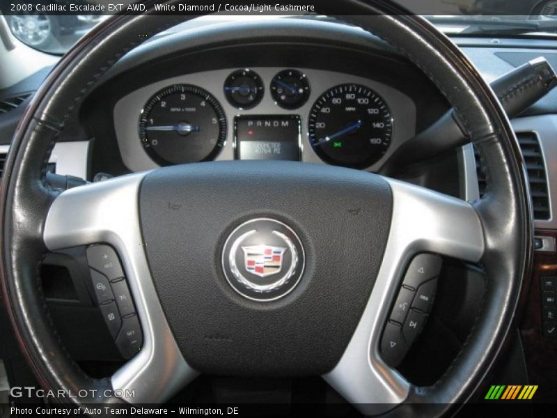 White Diamond / Cocoa/Light Cashmere 2008 Cadillac Escalade EXT AWD