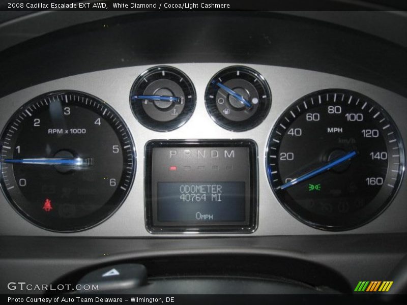 White Diamond / Cocoa/Light Cashmere 2008 Cadillac Escalade EXT AWD
