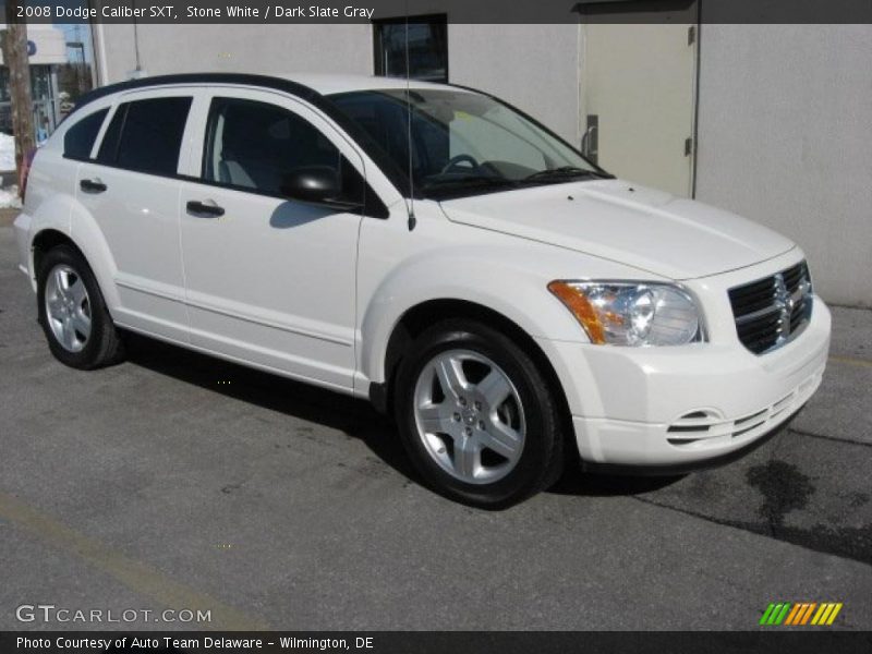 Stone White / Dark Slate Gray 2008 Dodge Caliber SXT