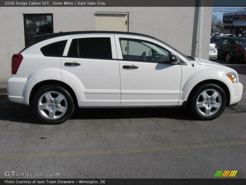 Stone White / Dark Slate Gray 2008 Dodge Caliber SXT