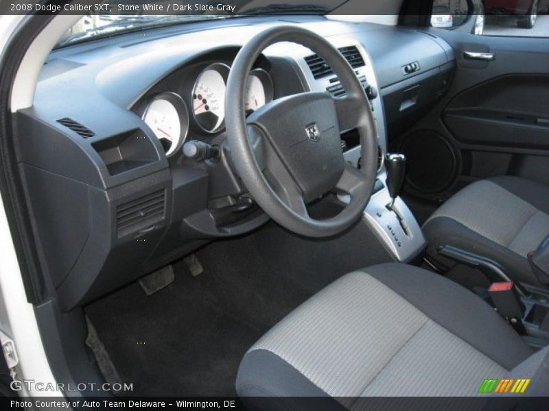 Stone White / Dark Slate Gray 2008 Dodge Caliber SXT