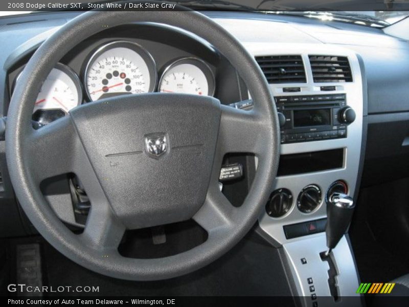 Stone White / Dark Slate Gray 2008 Dodge Caliber SXT