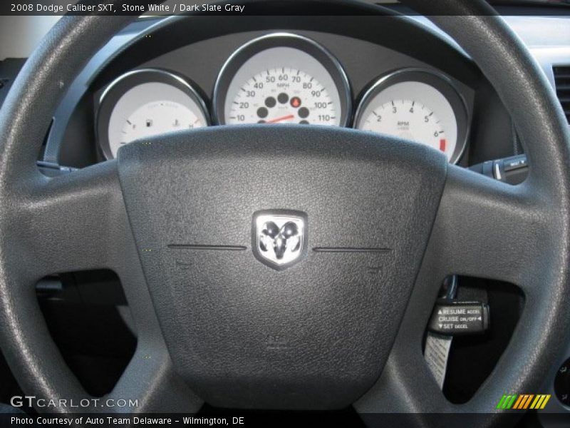 Stone White / Dark Slate Gray 2008 Dodge Caliber SXT