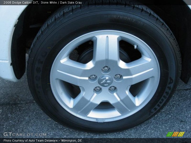 Stone White / Dark Slate Gray 2008 Dodge Caliber SXT