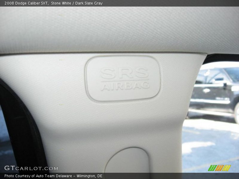 Stone White / Dark Slate Gray 2008 Dodge Caliber SXT