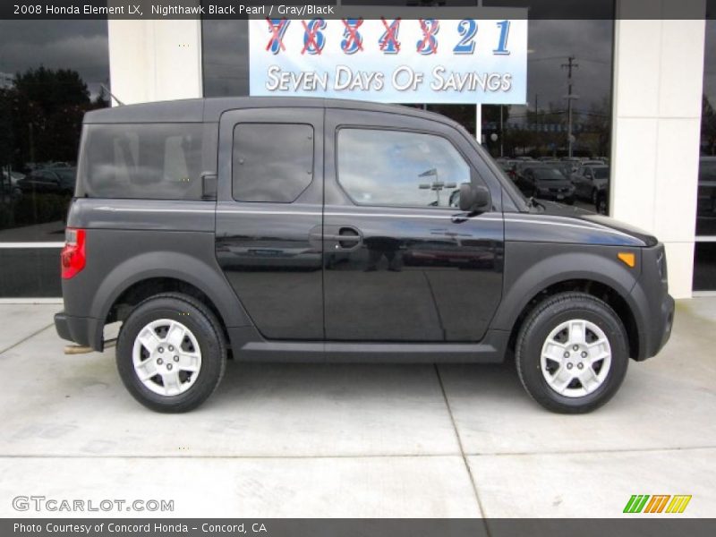 Nighthawk Black Pearl / Gray/Black 2008 Honda Element LX
