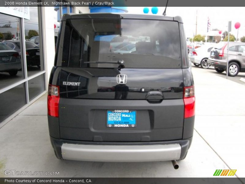 Nighthawk Black Pearl / Gray/Black 2008 Honda Element LX