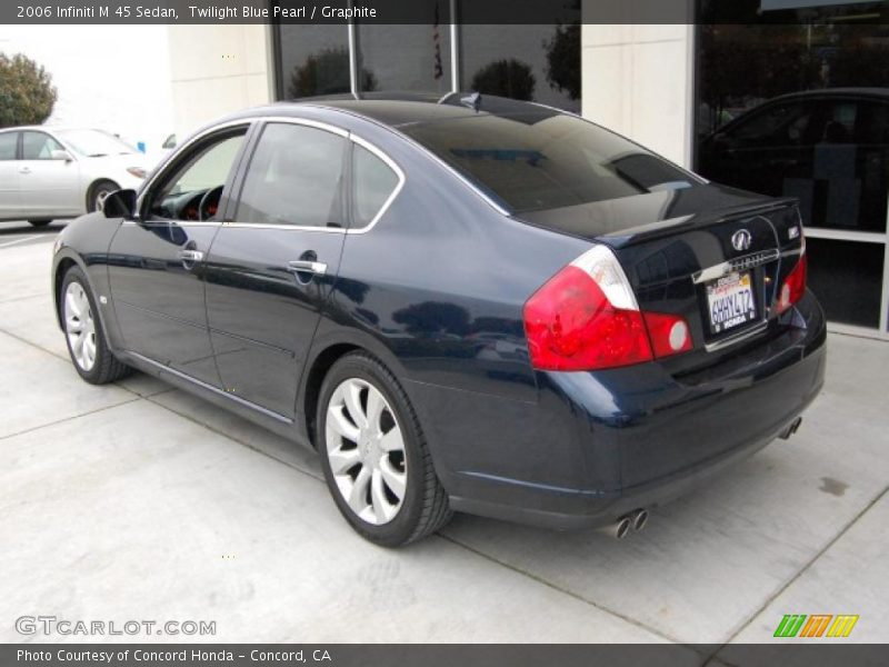 Twilight Blue Pearl / Graphite 2006 Infiniti M 45 Sedan