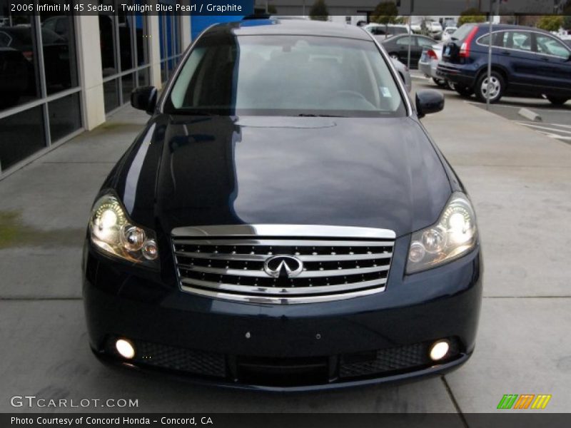 Twilight Blue Pearl / Graphite 2006 Infiniti M 45 Sedan