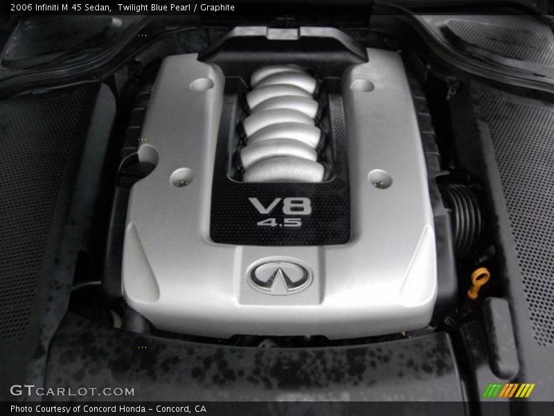 Twilight Blue Pearl / Graphite 2006 Infiniti M 45 Sedan