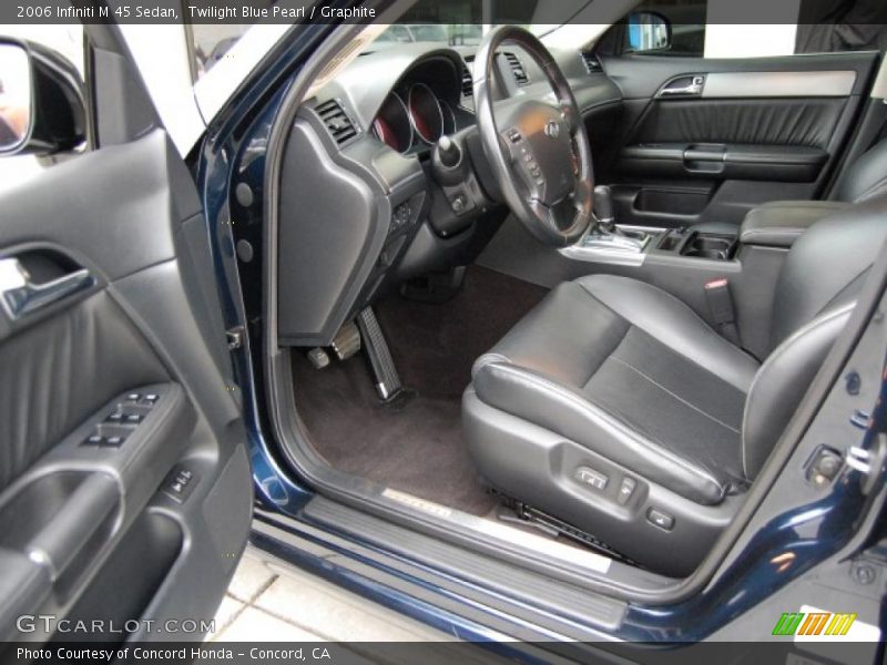 Twilight Blue Pearl / Graphite 2006 Infiniti M 45 Sedan