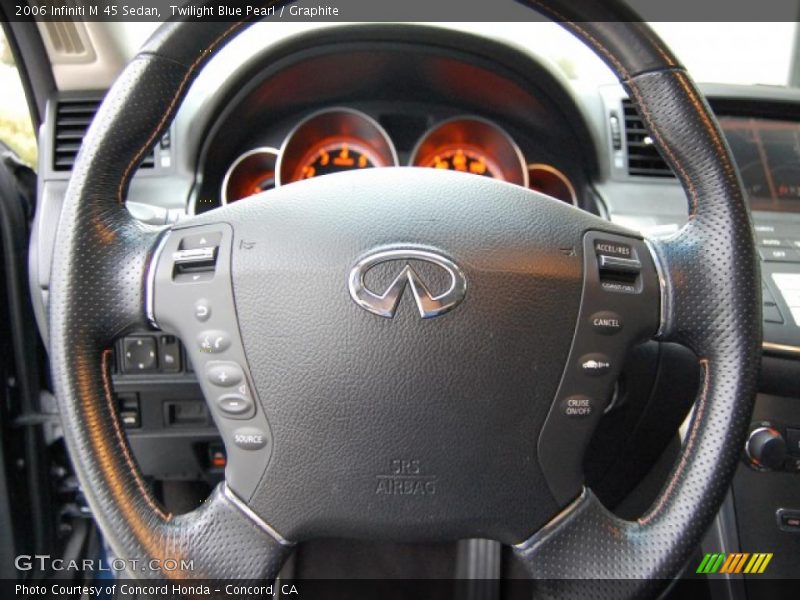 Twilight Blue Pearl / Graphite 2006 Infiniti M 45 Sedan