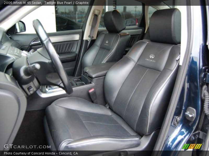Twilight Blue Pearl / Graphite 2006 Infiniti M 45 Sedan