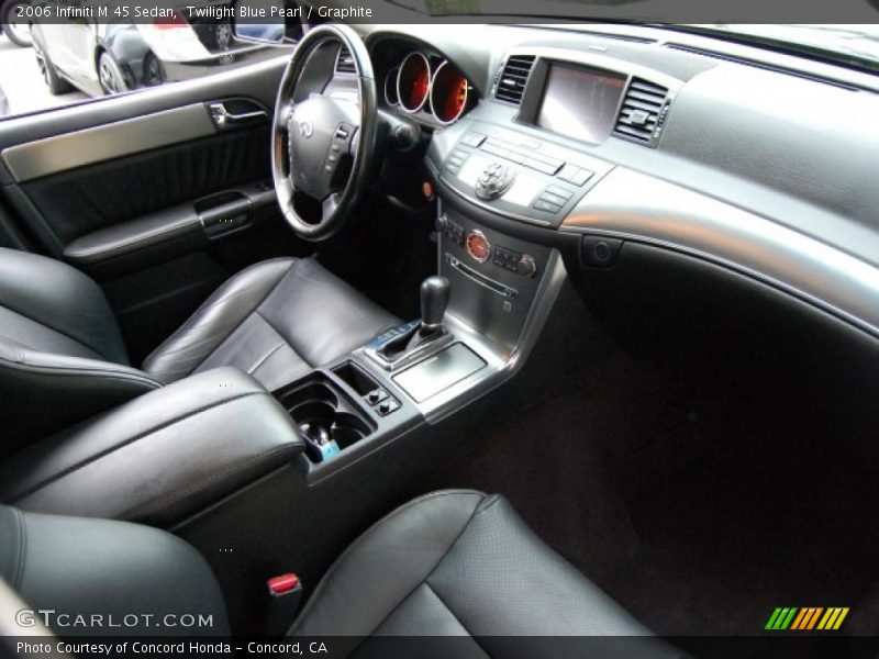 Twilight Blue Pearl / Graphite 2006 Infiniti M 45 Sedan